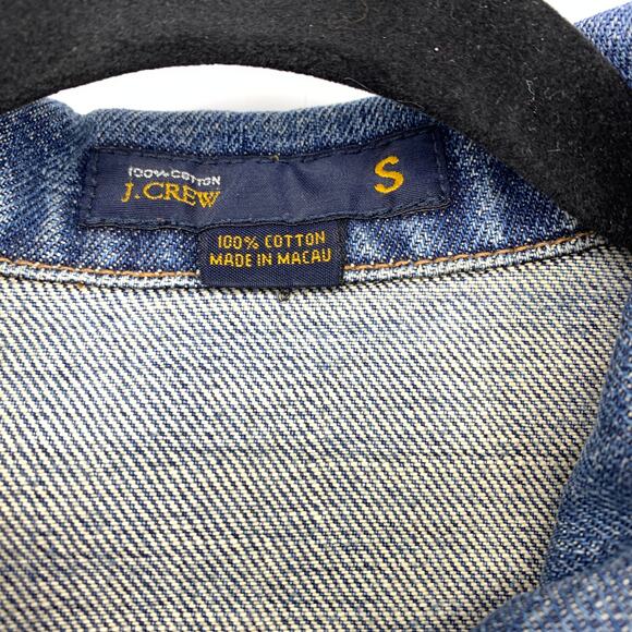 J. Crew Denim Jacket Womens Size Small Medium Wash Denim 100% Cotton - Picture 5 of 5